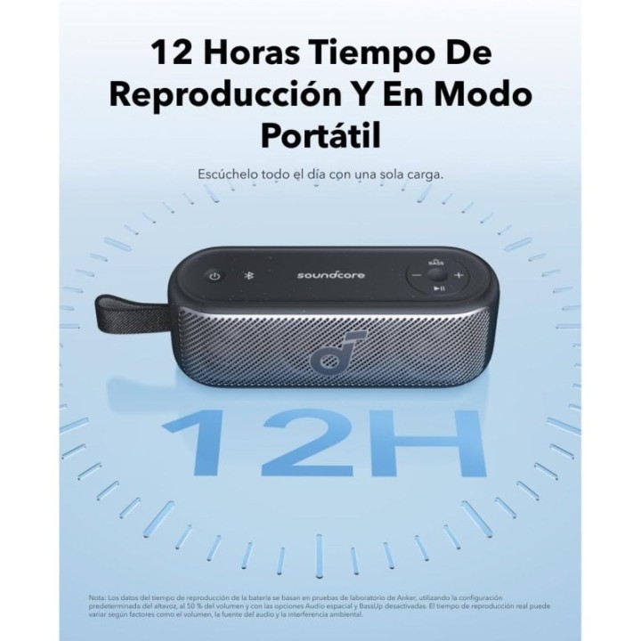 Soundcore Motion 100 Altavoz Inalámbrico Portátil Resistente al Agua Azul