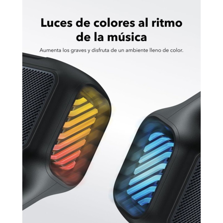 Soundcore Boom 2 Altavoz Inalámbrico 2.1 RGB Negro