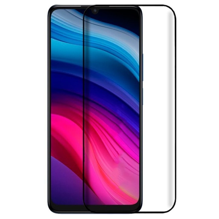 Cool Protector de Pantalla Cristal Templado FULL 3D Negro para TCL 505