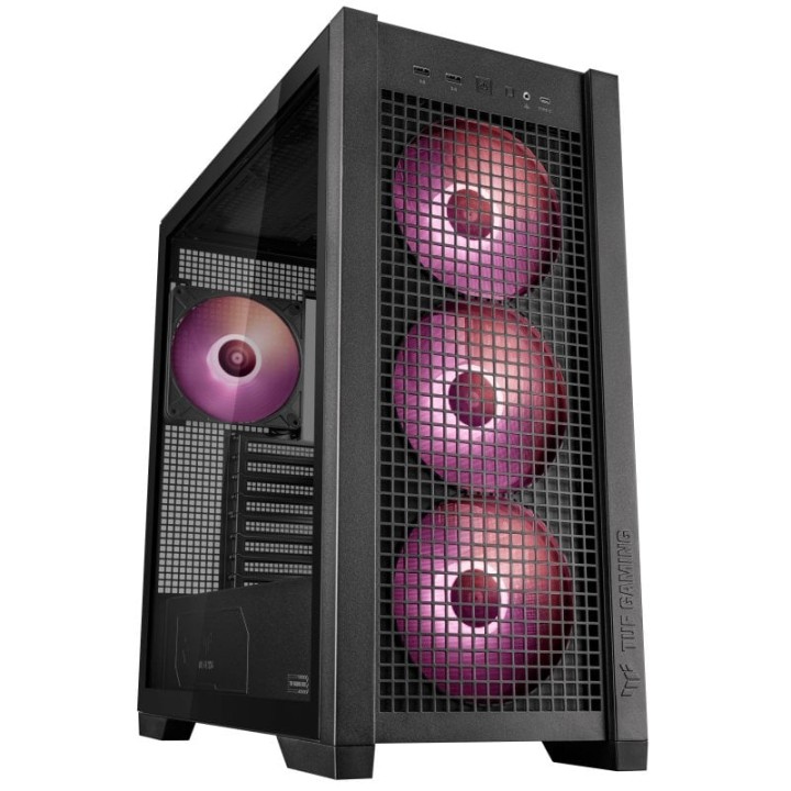 ASUS TUF Gaming GT302 ARGB Cristal Templado USB 3.2 Negra