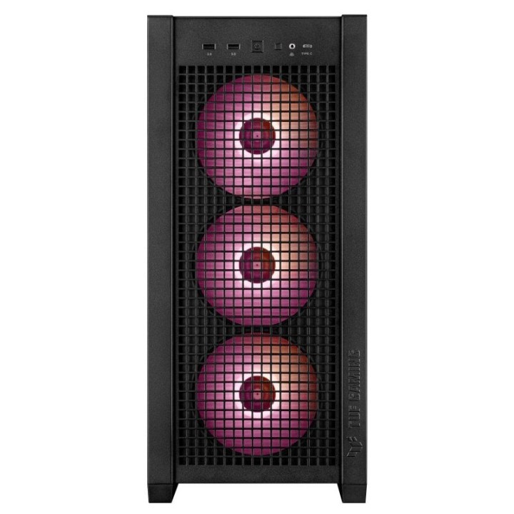 ASUS TUF Gaming GT302 ARGB Cristal Templado USB 3.2 Negra