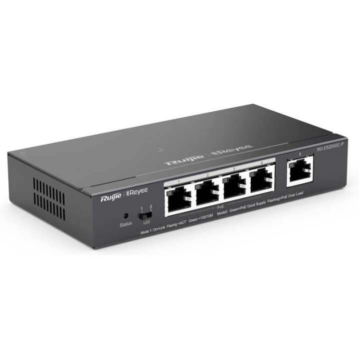 Ruijie Networks RG-ES205GC-P Switch 5 Puertos Gestionado L2 Gigabit Ethernet PoE