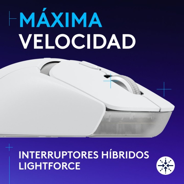 Logitech G G309 Lightspeed Ratón Inalámbrico Gaming Blanco