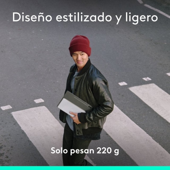 Logitech Keys-To-Go 2 Teclado Multidispositivo Inalámbrico Bluetooth Gris Pálido