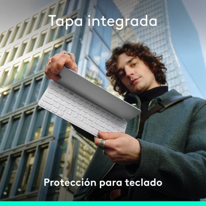 Logitech Keys-To-Go 2 Teclado Multidispositivo Inalámbrico Bluetooth Gris Pálido