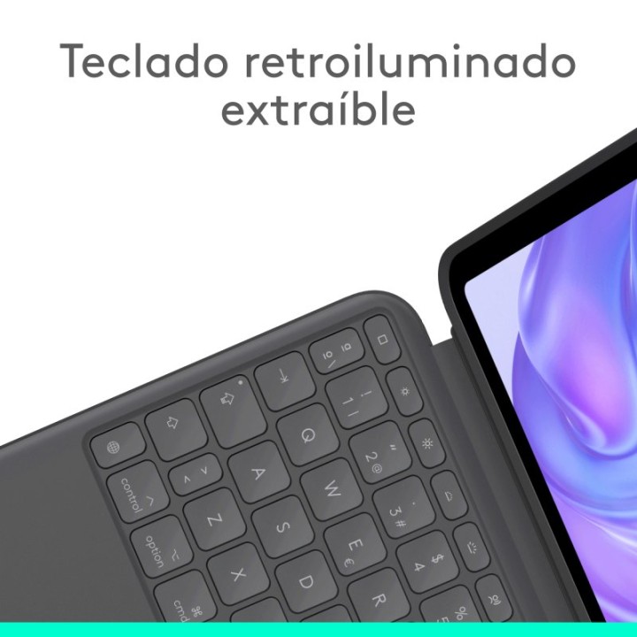 Logitech Combo Touch Funda con Teclado Español QWERTY Grafito para iPad Pro 11" (M4)