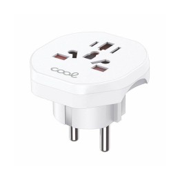 Cool Adaptador de Enchufe Universal Internacional World to Europe Blanco