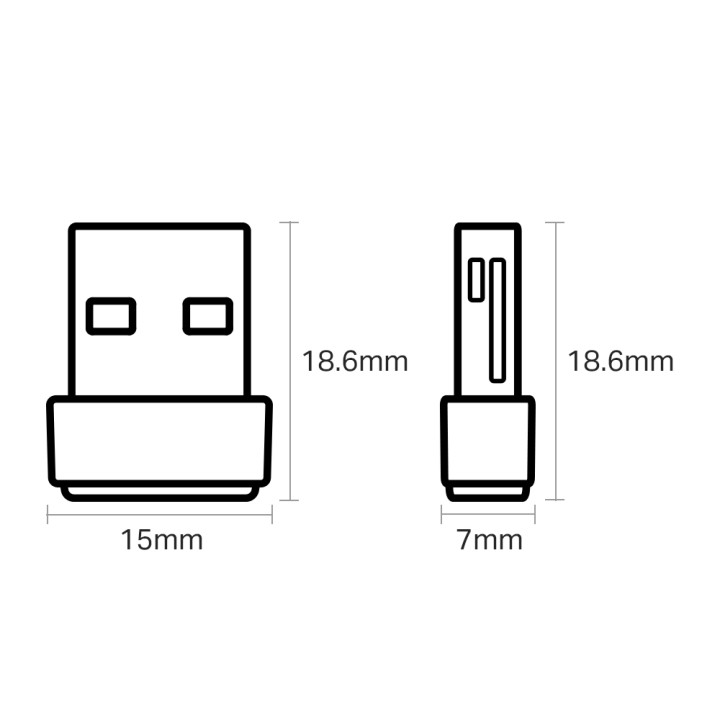 Adaptador TP-Link AC600 WiFi USB 2.0 (Archer T2U Nano)