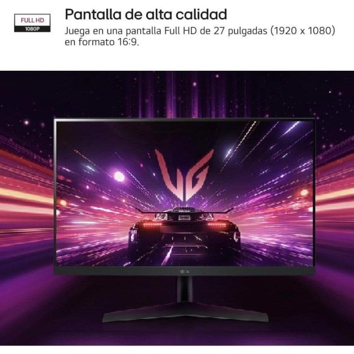 LG UltraGear 27GS60F-B 27" LED IPS FullHD 180Hz G-Sync Compatible
