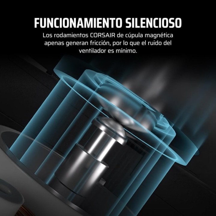 Corsair PWM iCUE LINK LX120 RGB Paquete Triple 120 mm Negro