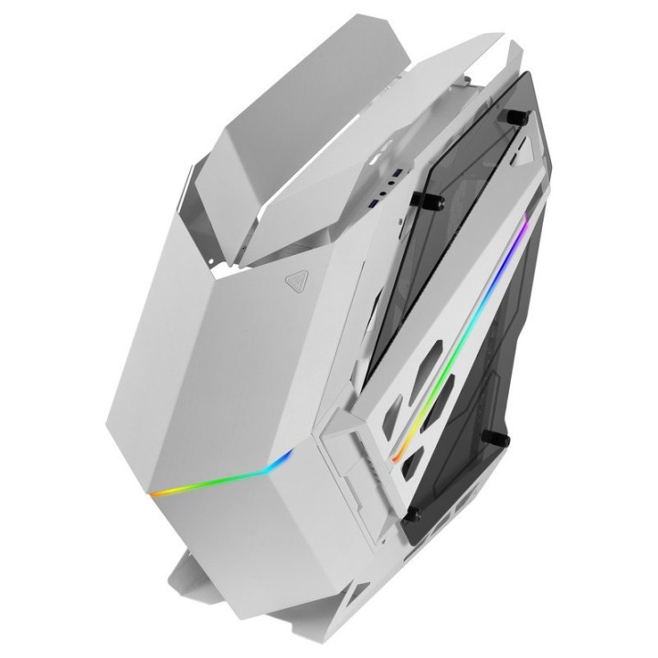 Mars Gaming MC-TITAN Caja Gaming RGB XXL ATX Doble Tira LED Iluminación Frontal ARGB Blanco