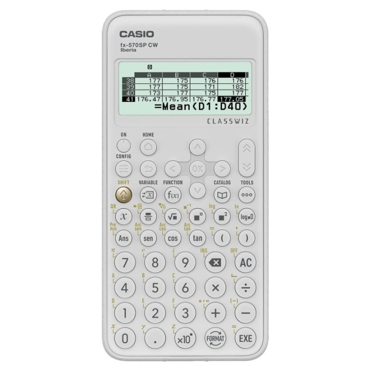 Casio FX-570SPX CW Calculadora Científica Blanca