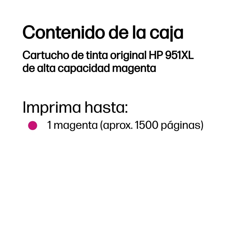 Tinta HP 951XL Magenta 17ml 1500 páginas (CN047AE)