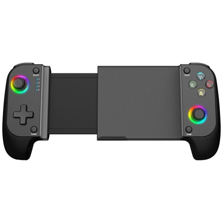 Mars Gaming MGPX Gamepad Bluetooth 5.0 para Android e IOS RGB Neon Vibración Dual Turbo Negro