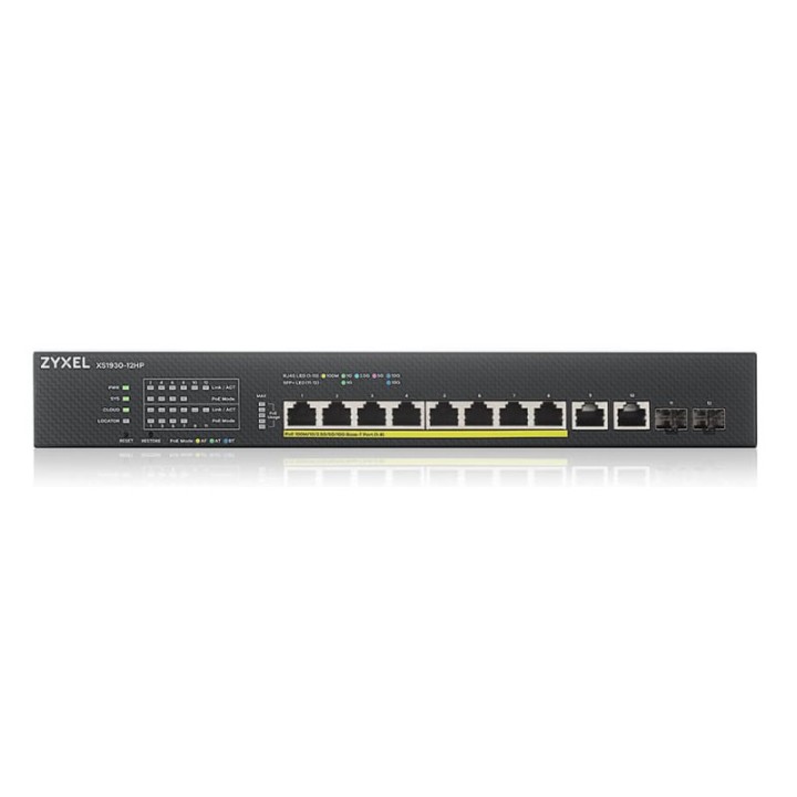 Zyxel XS1930-12HP-ZZ0101F Switch Gestionado L3 Gigabit 10G 10 Puertos + 2 SFP+ PoE
