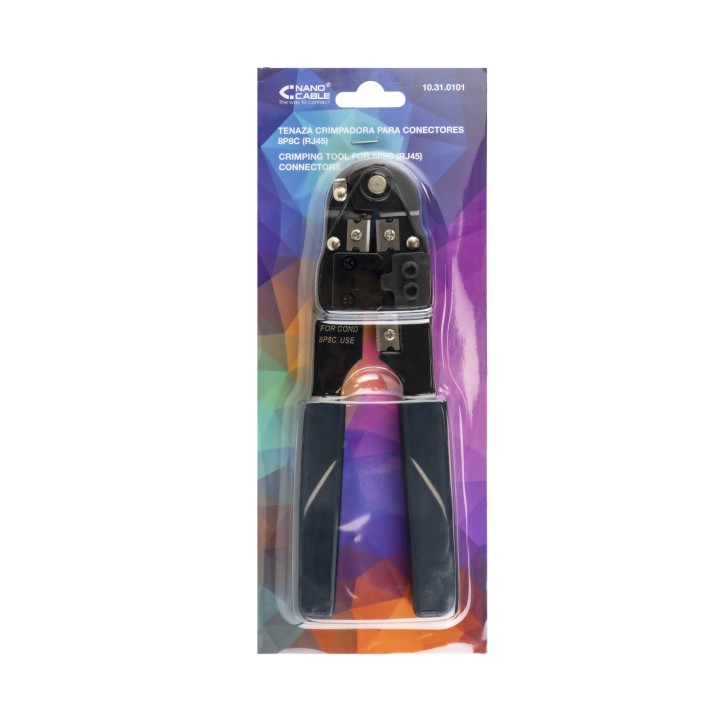 Tenaza Nanocable Metálica RJ45 Negra (10.31.0101)