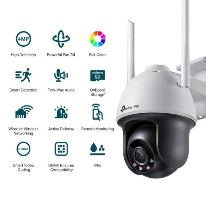 TP-Link VIGI C540-W V1 Cámara de Seguridad IP Interior y Exterior 2560 x 1440 Pixeles Techo/Pared