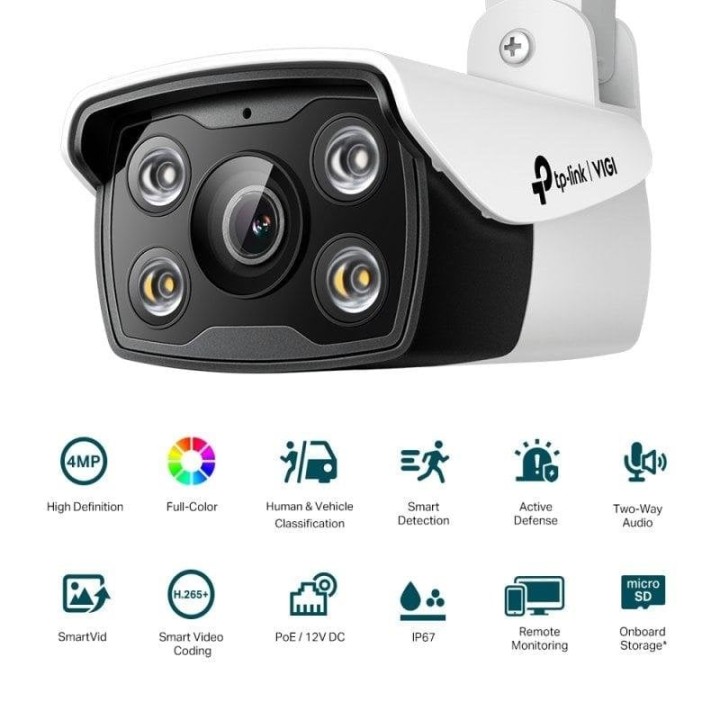 TP-Link VIGI C340 Cámara de Seguridad IP Exterior 2560 x 1440 Pixeles Techo/Pared/Poste
