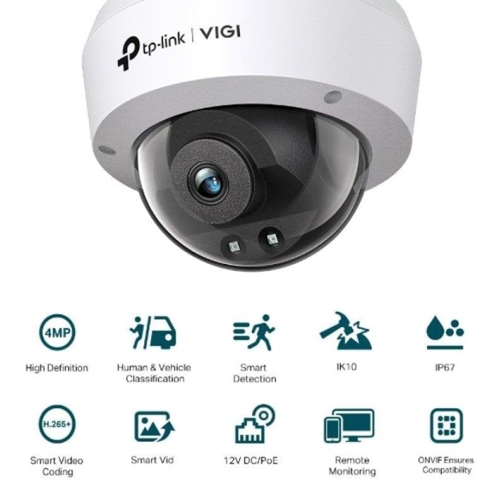 TP-Link VIGI C240I Cámara de Seguridad IP Interior y Exterior 2560 x 1440 Pixeles Techo/Pared 4mm