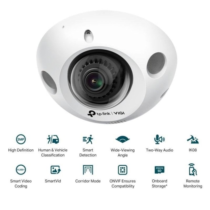 TP-Link VIGI C230I MINI Cámara de Seguridad IP Interior y Exterior 2304 x 1296 Pixeles Techo