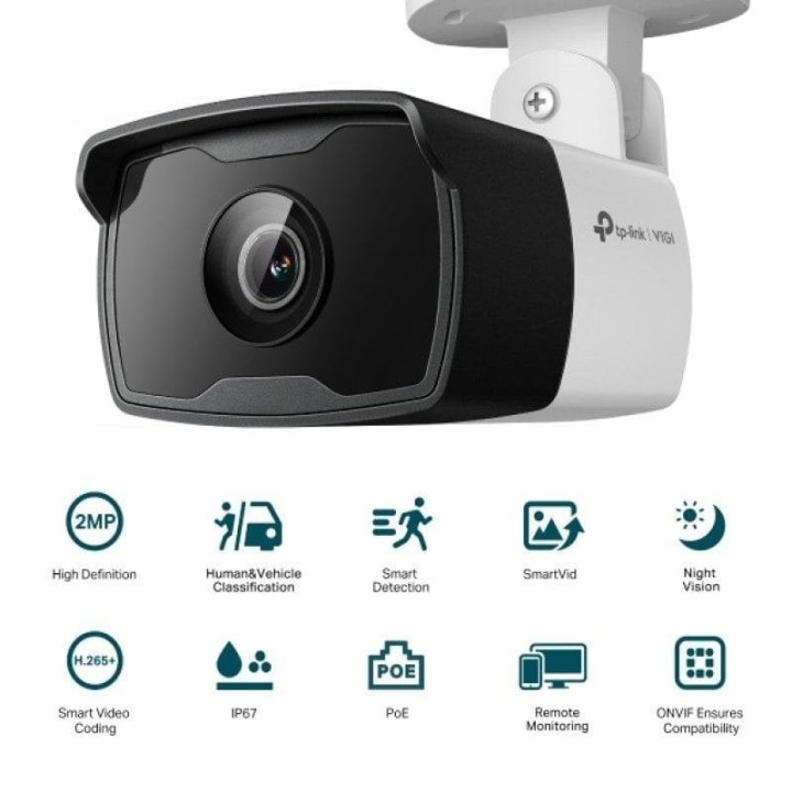 TP-Link VIGI C320I Cámara de Seguridad IP Interior y Exterior 1920 x 1080 Pixeles Techo/Pared/Poste