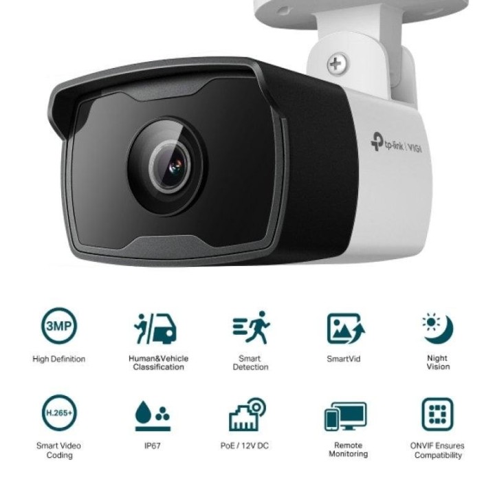 TP-Link VIGI C330I Cámara de Seguridad IP Exterior 2304 x 1296 Pixeles Techo/Pared/Poste 4mm