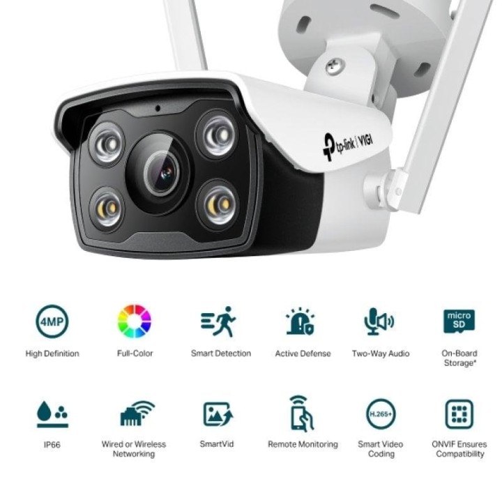 TP-Link VIGI C340-W Cámara de Seguridad IP Exterior 2560 x 1440 Pixeles Techo/Pared