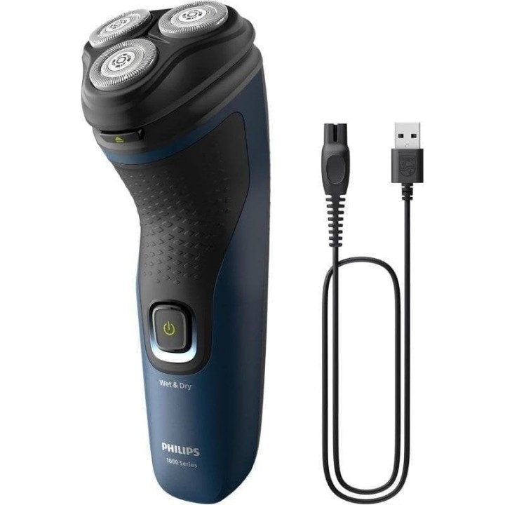 Philips S1151/00 Serie 1000 Afeitadora Eléctrica Negra/Azul