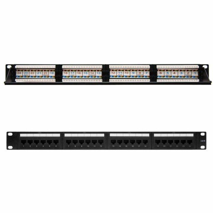 Nanocable 10.21.3124 Panel de Parcheo 24 Puertos RJ-45 Cat 6 UTP
