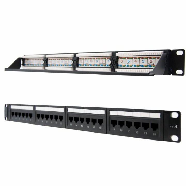 Nanocable 10.21.3124 Panel de Parcheo 24 Puertos RJ-45 Cat 6 UTP