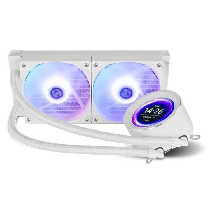 Nox Hummer X-240 LCD Kit Refrigeración Líquida 240mm Blanco