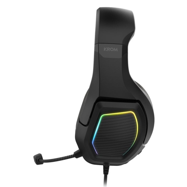 Krom Kopa 7.1 RGB Auriculares Gaming 7.1 Virtual USB Multiplataforma Negros