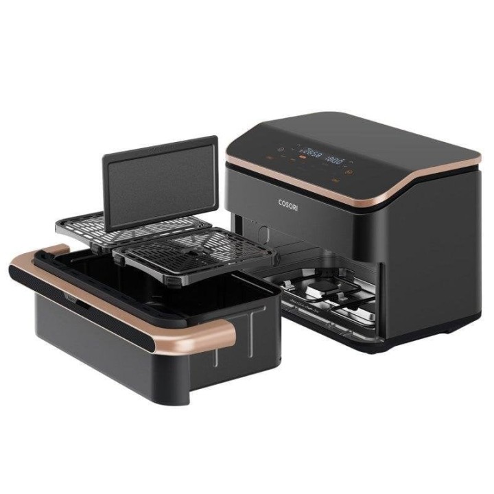 Cosori Dual Blaze Twinfry Chef Edition Freidora de Aire WiFi 10L + Tenacilla de Silicona