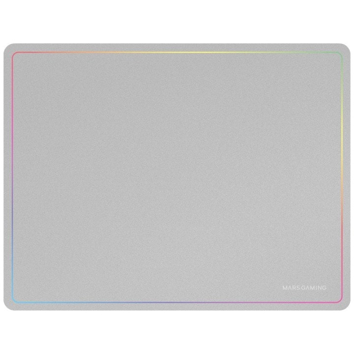 Marsgaming Mmp124 Alfombrilla Gaming 360x260mm Diseño Rainbow Caucho Natural Y Nanotextil Blanco