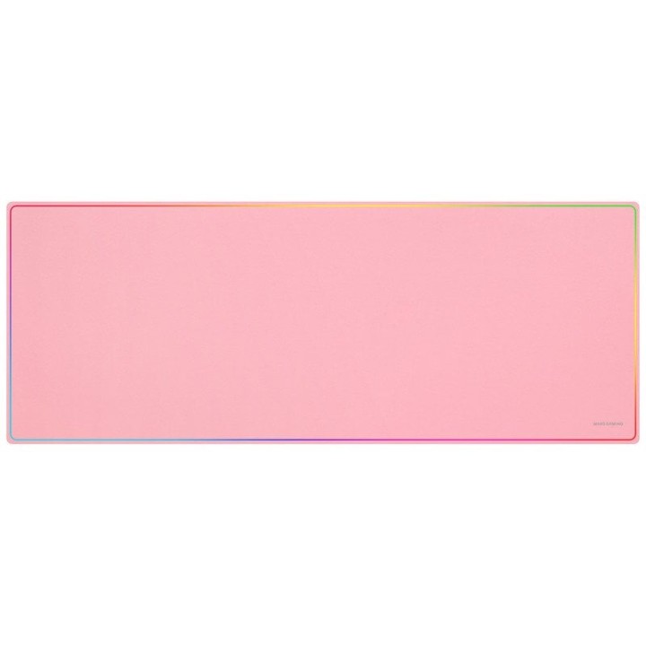 Mars Gaming Mmp224 Alfombrilla Gaming Xxl 88x33cm Diseño Rainbow Caucho Natural Y Nanotextil Rosa