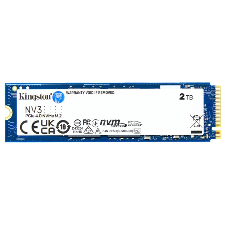 Kingston NV3 2TB SSD M.2 NVMe 2280 PCIe 4.0 3D NAND