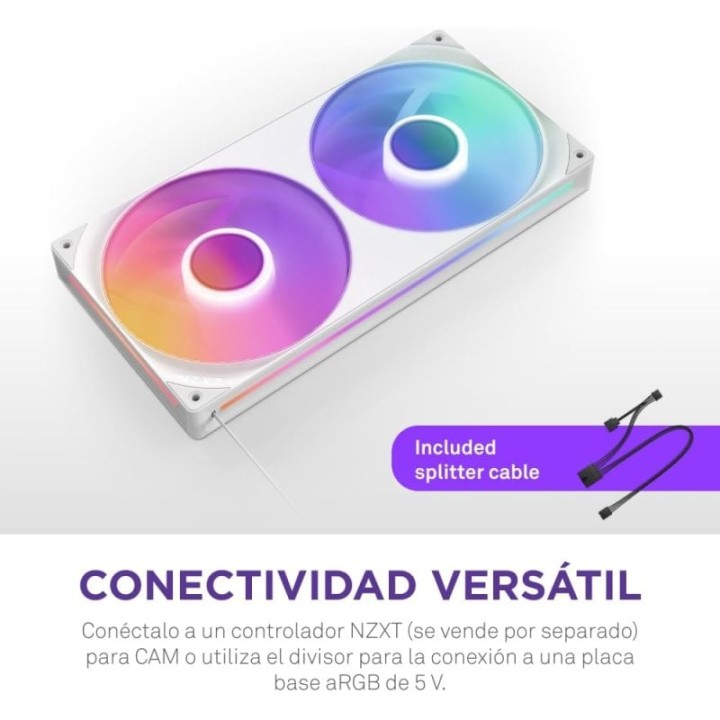 NZXT F360 RGB Core Ventiladores Suplementarios 360mm Blanco