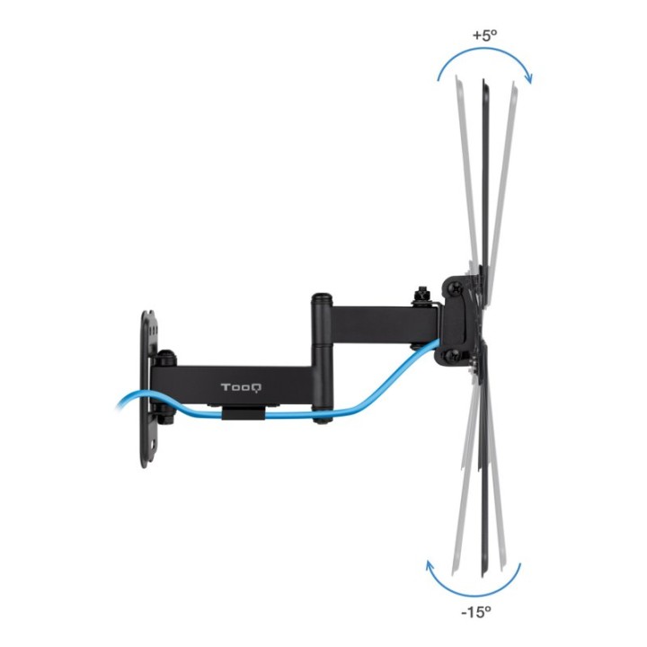 TooQ LP1356TN-B Soporte de Pared Extensible para TV de 13-55" VESA 400 Max 25kg Negro