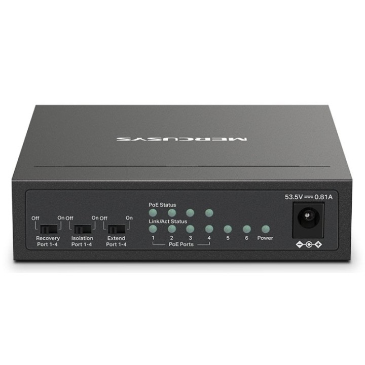 Mercusys MS106LP Switch Gestionado 10/100 6 Puertos PoE