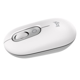 Logitech Pop Mouse Ratón Inalámbrico Compacto con Función de Emojis Personalizables Blanco