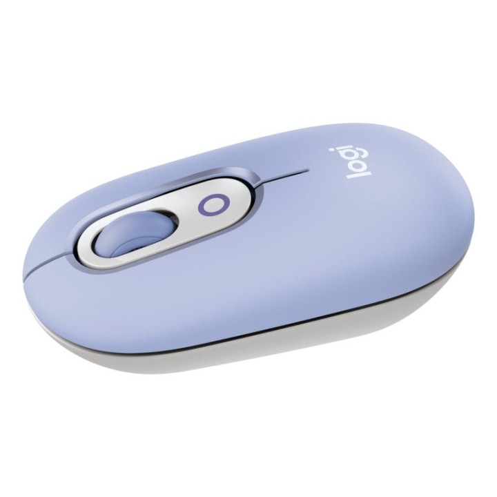Logitech Pop Mouse Ratón Inalámbrico Compacto con Función de Emojis Personalizables Lila