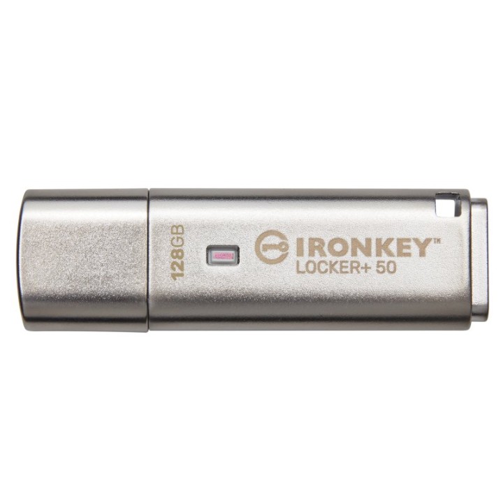 Kingston IronKey Locker+ 50 128GB USB 3.0 Plata