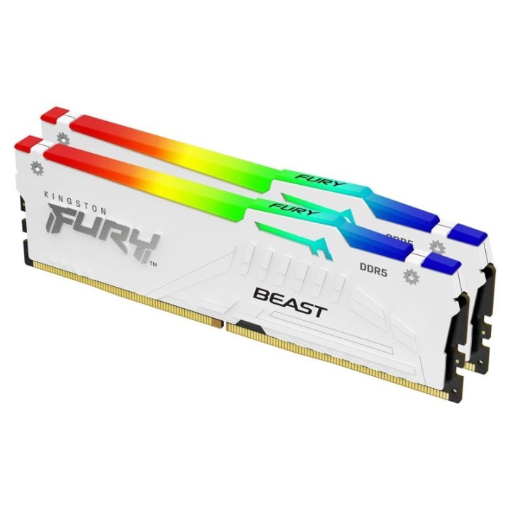 Kingston FURY Beast DDR5 RGB 6000MHz 32GB 2x16GB CL36 AMD EXPO Blanca