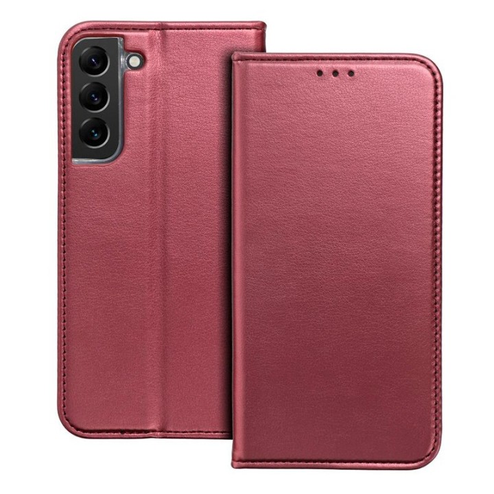 Cool Funda Flip Cover Liso Burgundy para Xiaomi Redmi 13C/13C 5G/POCO C65