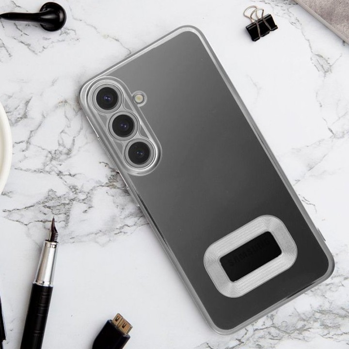 Cool Funda Bumper con Borde Metalizado Plata para Xiaomi Redmi 13C/13C 5G/POCO C65