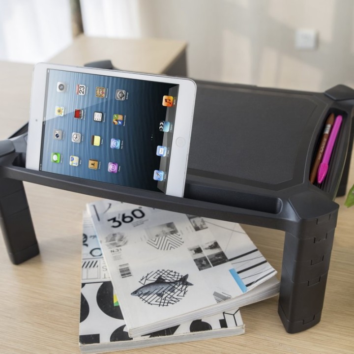 Aisens Soporte Elevador XL Para Monitor/Portátil Negro
