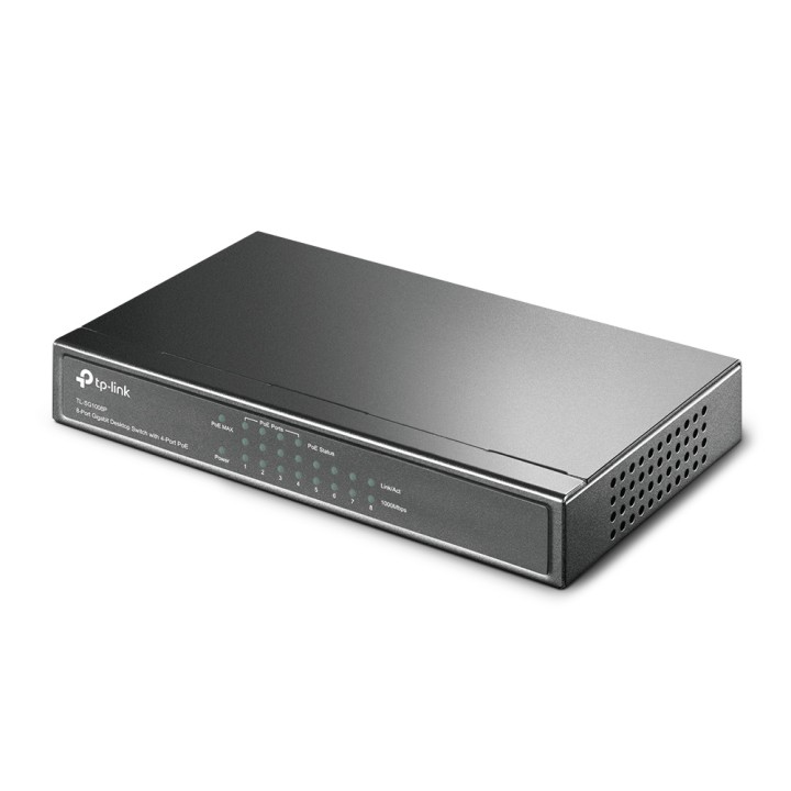 Switch TP-Link 8xRJ45 10/100/1000 PoE Negro(TL-SG1008P)