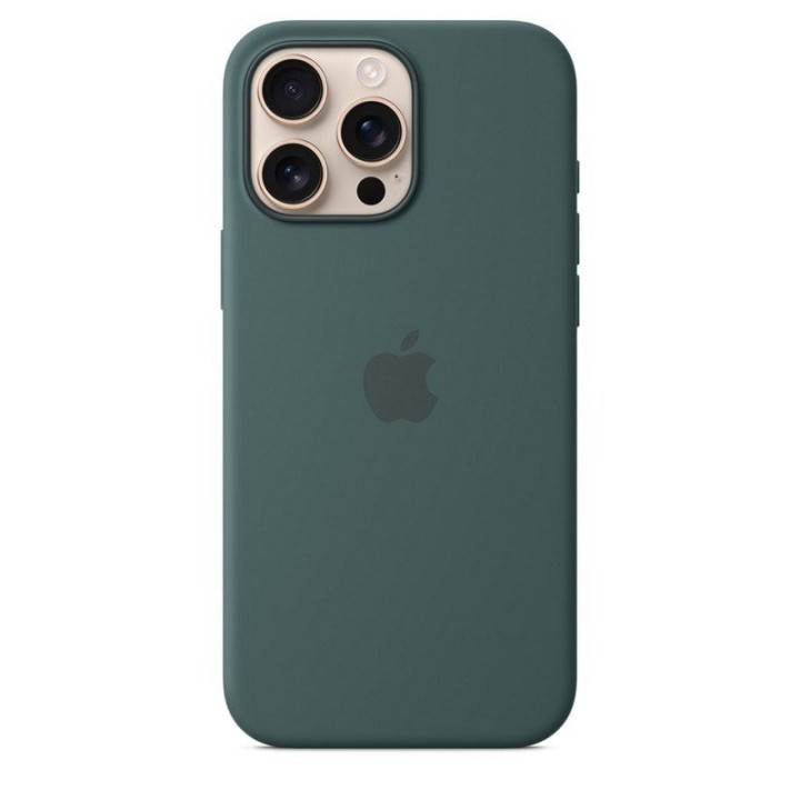 Apple Funda de Silicona con MagSafe Verde Lago para iPhone 16 Pro Max