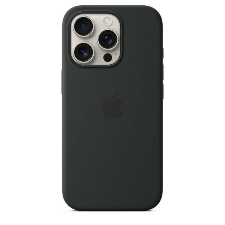 Apple Funda de Silicona con MagSafe Negra para iPhone 16 Pro
