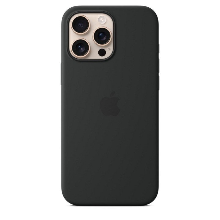 Apple Funda de Silicona con MagSafe Negra para iPhone 16 Pro Max